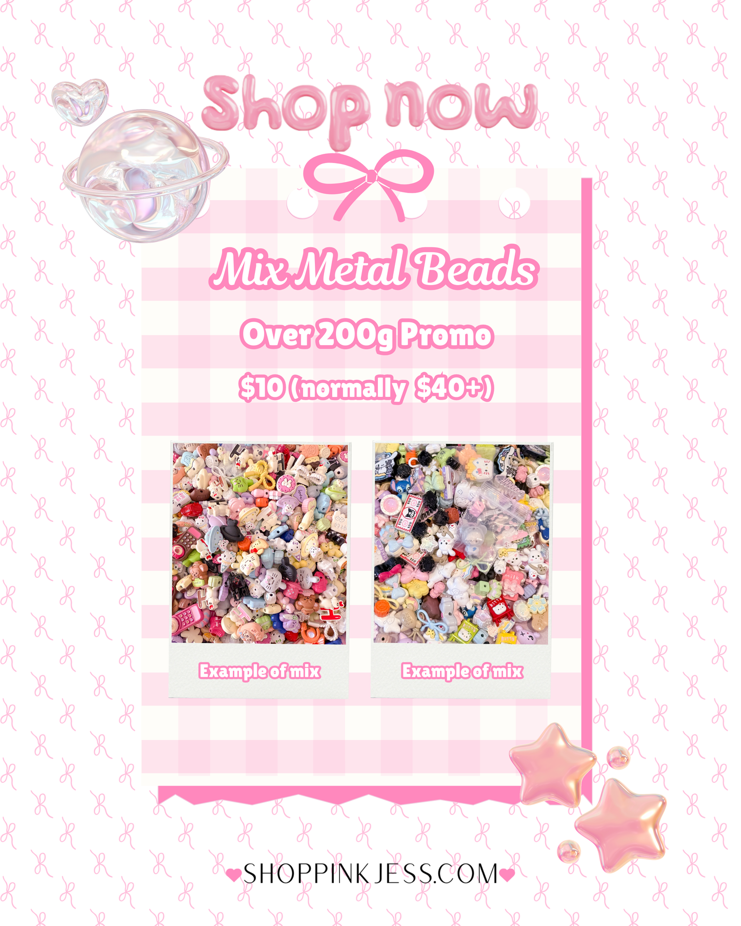 Metal beads mix promo