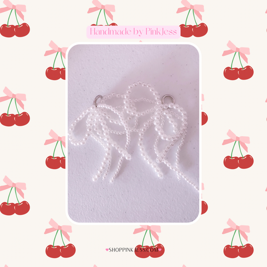 Girly Shoelace Pearl Bows