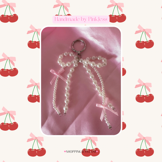 Darling Pearl Bow - Keychain