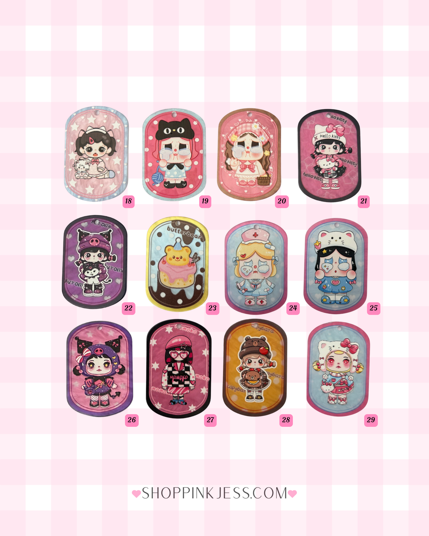 Acrylic Character Cards
