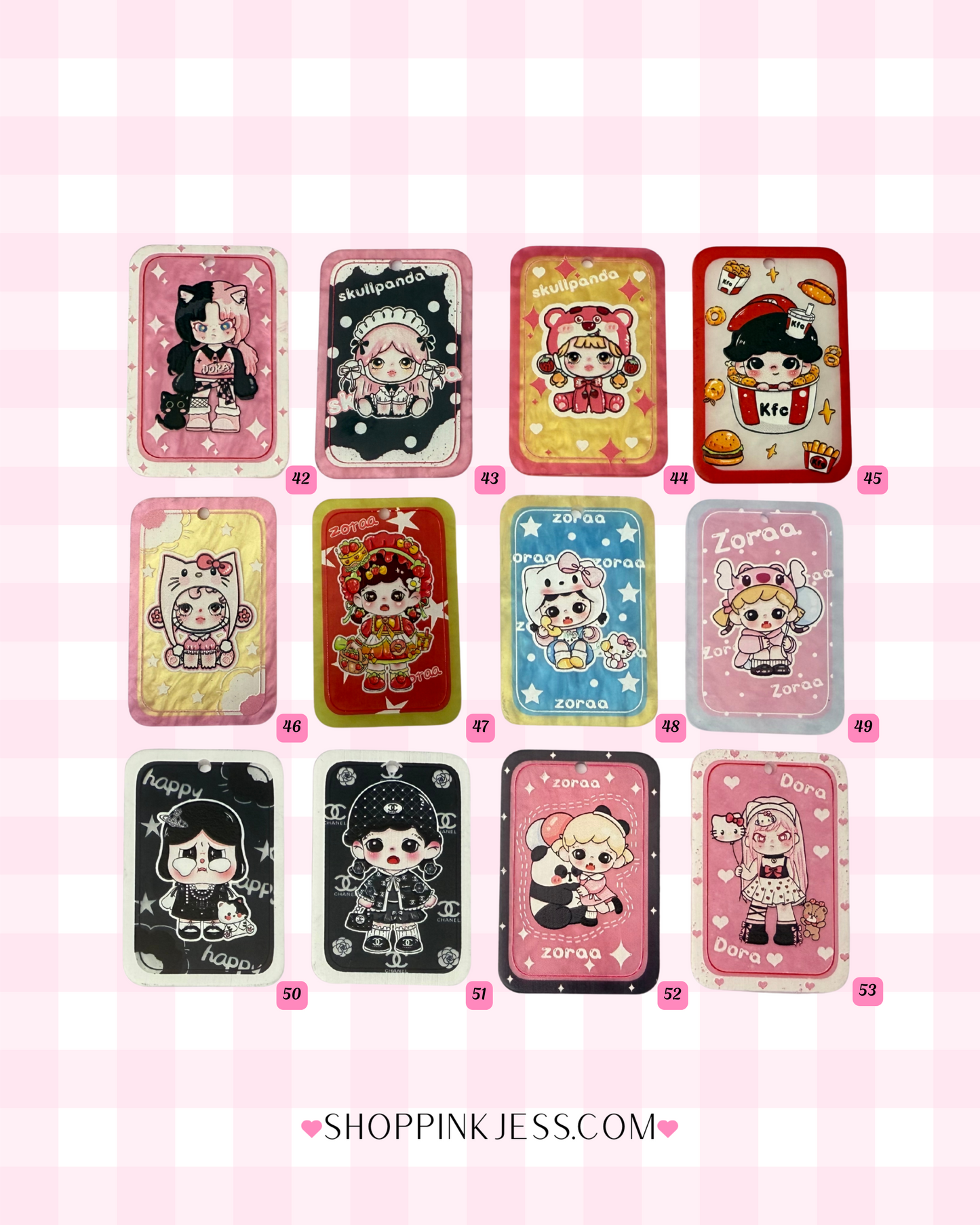 Acrylic Character Cards