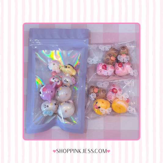 3D Silicon Character Beads
