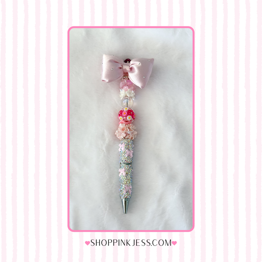 Glinda Pink Bow Pen